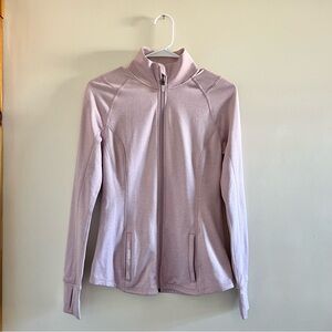 old navy active light pink/mauve full zip